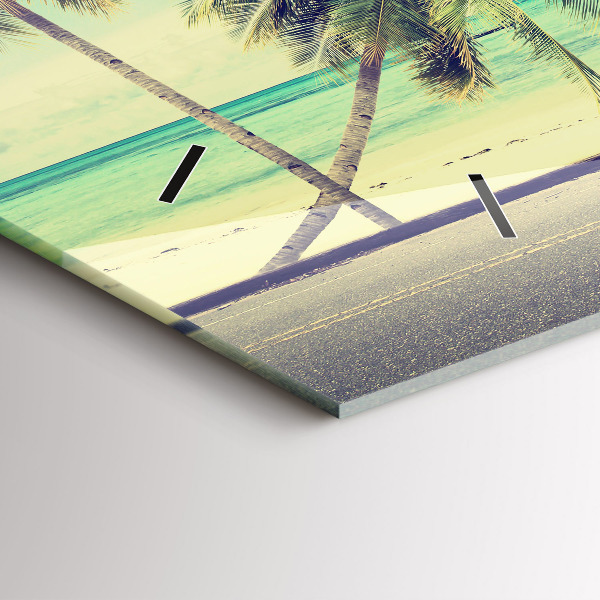 Horizontálne hodiny Auto so surfom