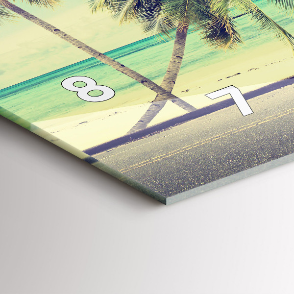 Horizontálne hodiny Auto so surfom