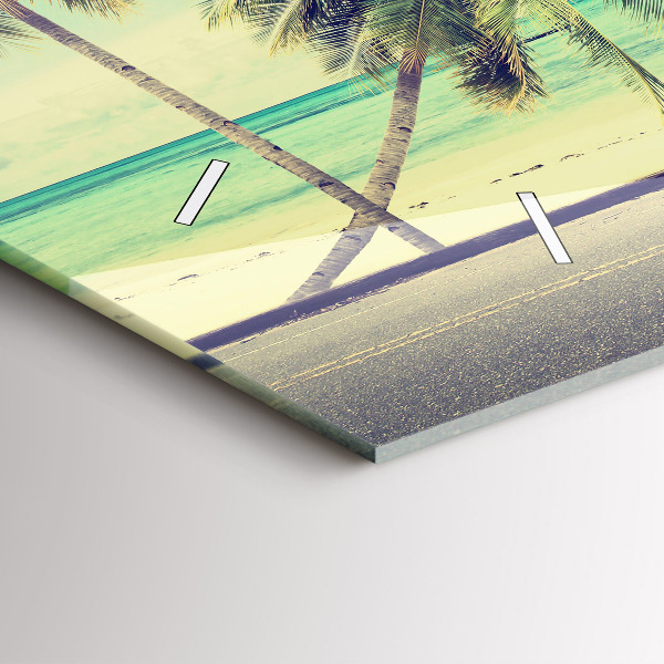 Horizontálne hodiny Auto so surfom