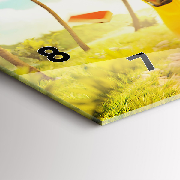 Horizontálne hodiny Auto so surfom