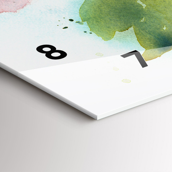 Horizontálne hodiny Ruže vo Váze Akvarelu