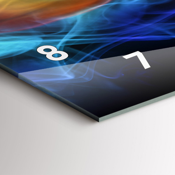 Horizontálne hodiny Abstraktné farebné čiary