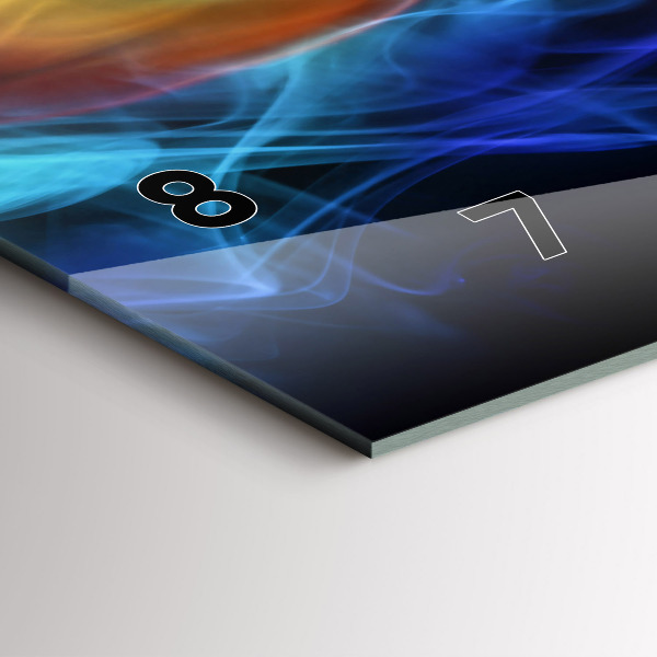 Horizontálne hodiny Abstraktné farebné čiary