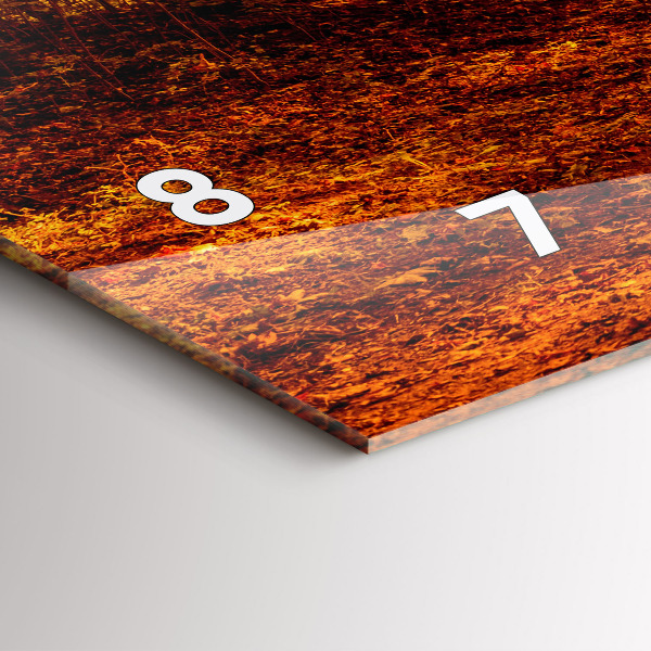 Horizontálne hodiny Lesná krajina na slnku