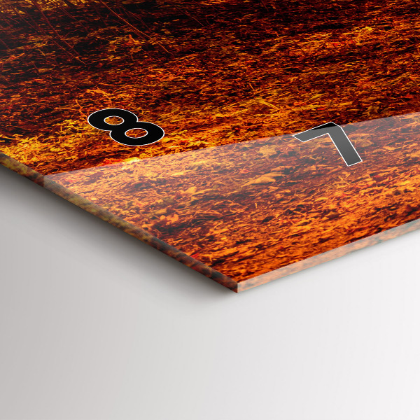 Horizontálne hodiny Lesná krajina na slnku