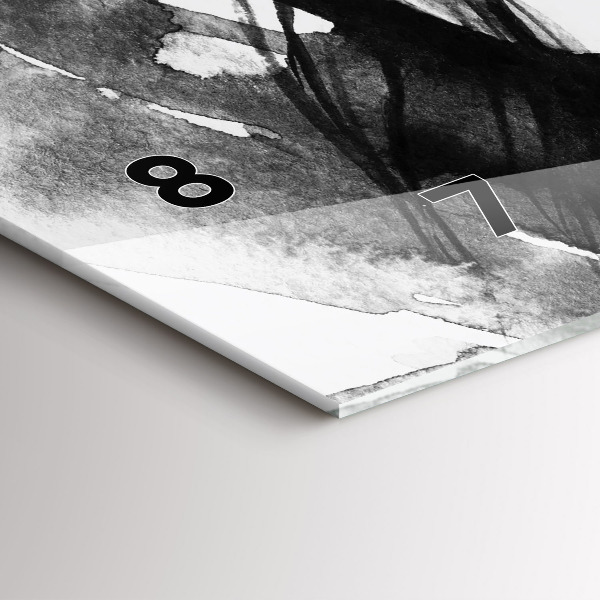 Horizontálne hodiny Akvarelový ženský portrét