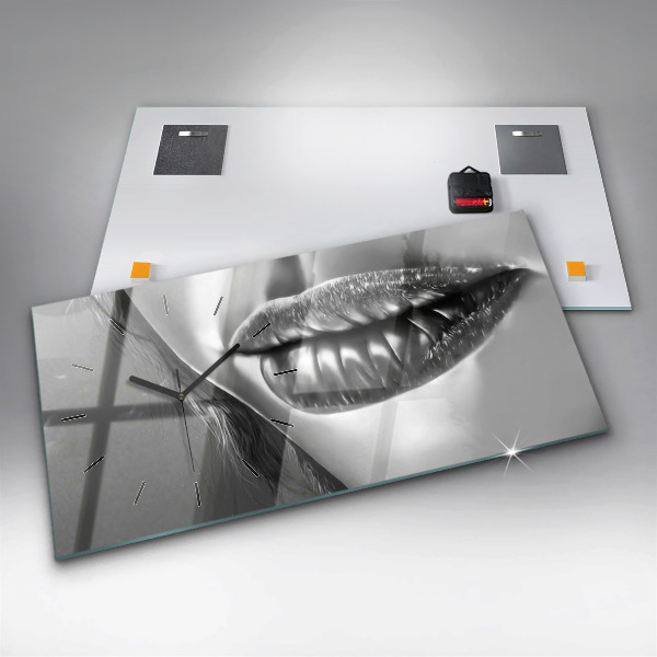 Horizontálne hodiny Ženské ústa