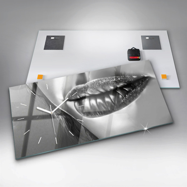 Horizontálne hodiny Ženské ústa