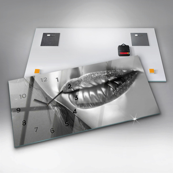 Horizontálne hodiny Ženské ústa