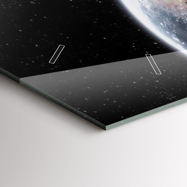 Horizontálne hodiny Zem Mesiac Slnko