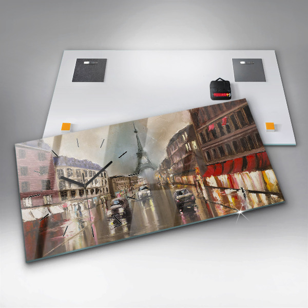 Horizontálne hodiny Mesto Paríž