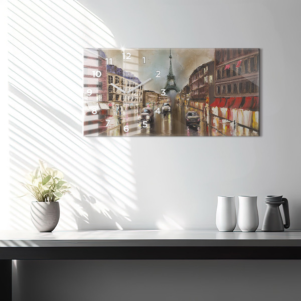 Horizontálne hodiny Mesto Paríž