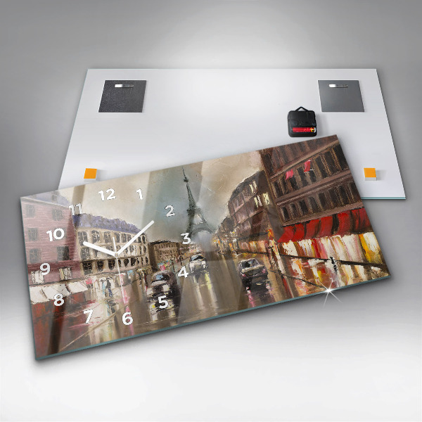 Horizontálne hodiny Mesto Paríž