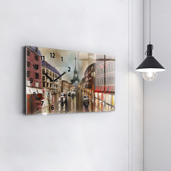 Horizontálne hodiny Mesto Paríž