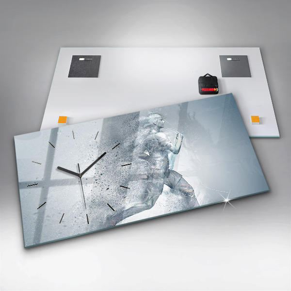 Horizontálne hodiny Bežiaci muž