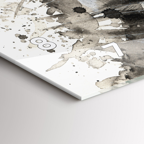 Horizontálne hodiny Maľovaný portrét