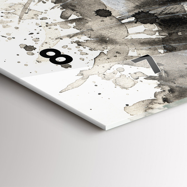 Horizontálne hodiny Maľovaný portrét