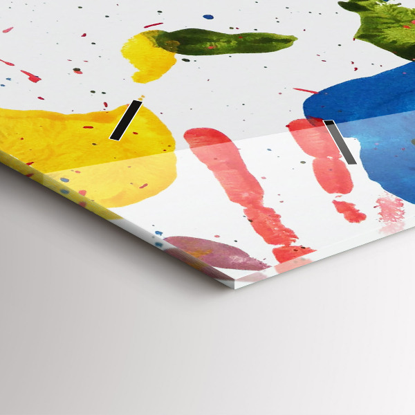 Horizontálne hodiny Odtlačky detských rúk