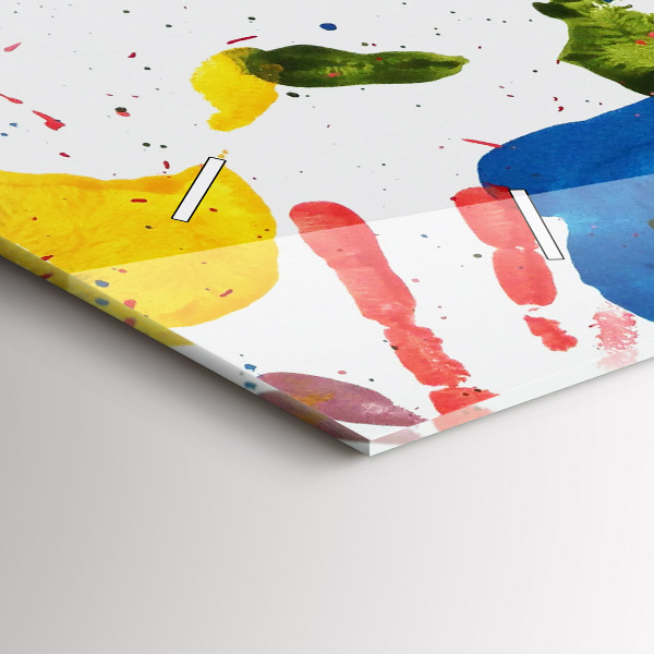 Horizontálne hodiny Odtlačky detských rúk