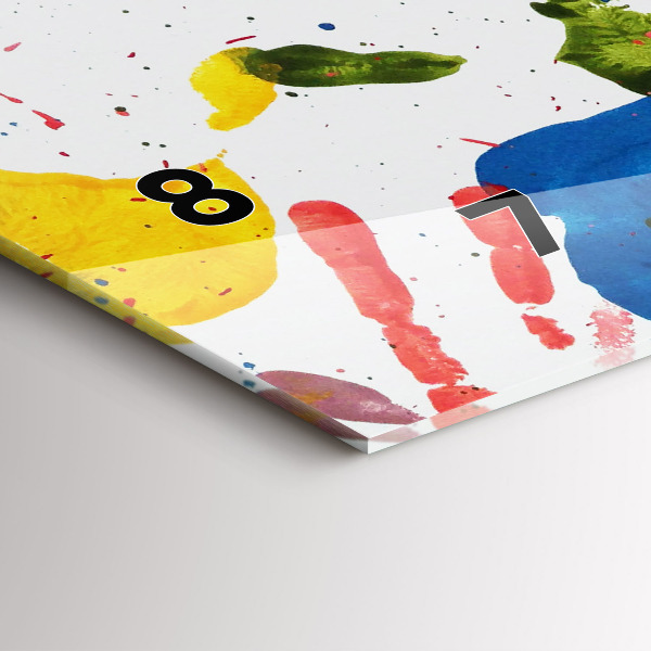 Horizontálne hodiny Odtlačky detských rúk