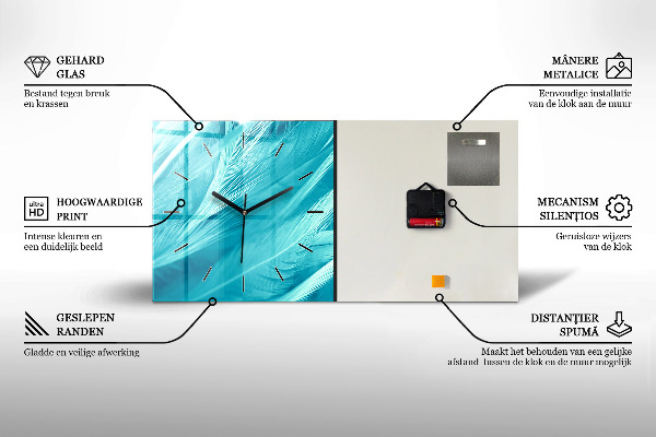 Horizontálne hodiny Žena v lese