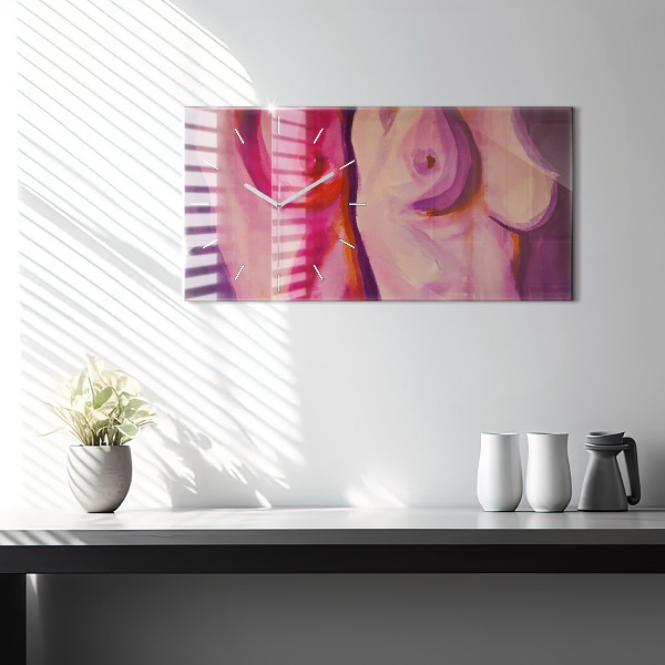 Horizontálne hodiny Maľovanie žien