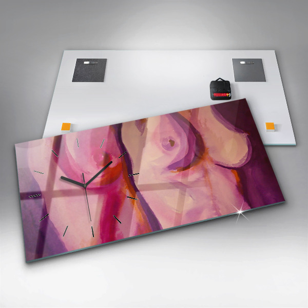 Horizontálne hodiny Maľovanie žien