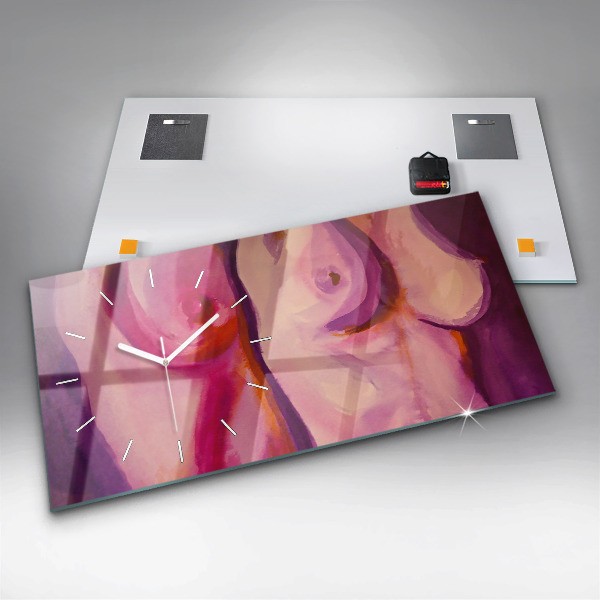 Horizontálne hodiny Maľovanie žien