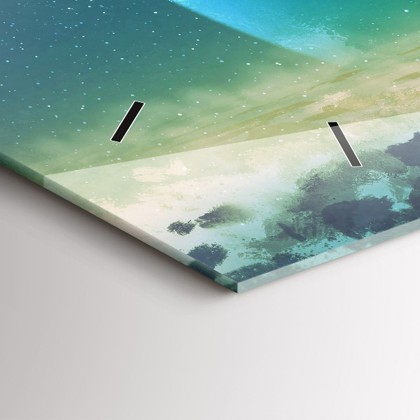 Horizontálne hodiny Muž na Mesiaci