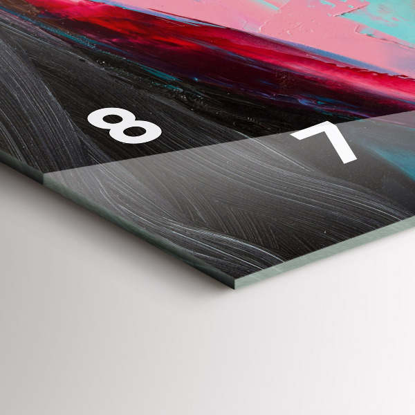 Horizontálne hodiny Farebná ženská tvár