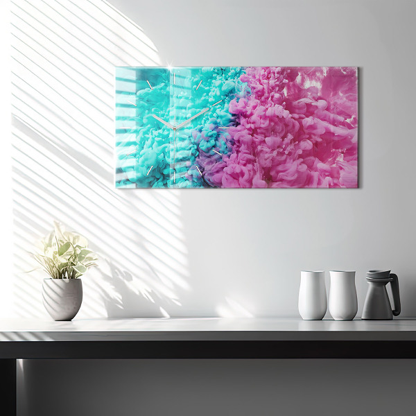 Horizontálne hodiny Moderné umenie – škvrny