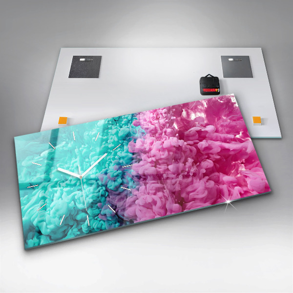 Horizontálne hodiny Moderné umenie – škvrny