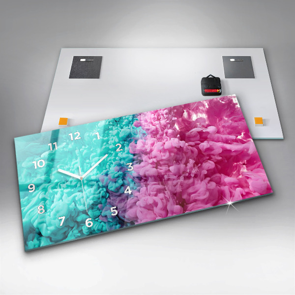 Horizontálne hodiny Moderné umenie – škvrny