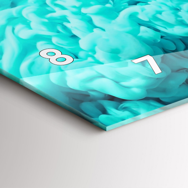 Horizontálne hodiny Moderné umenie – škvrny