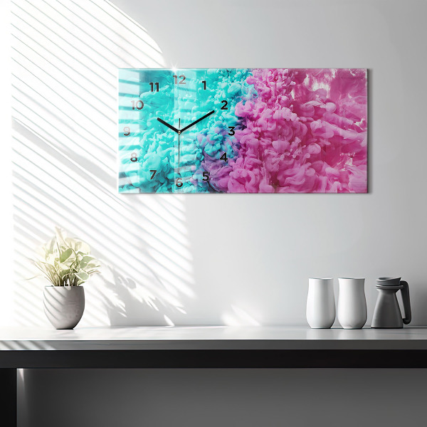 Horizontálne hodiny Moderné umenie – škvrny