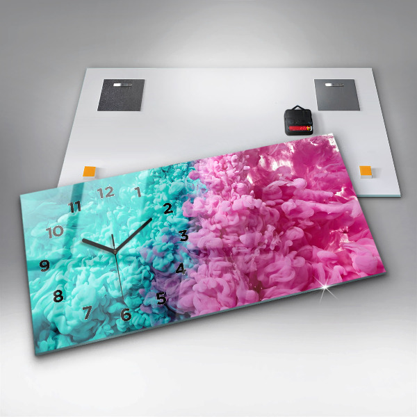 Horizontálne hodiny Moderné umenie – škvrny