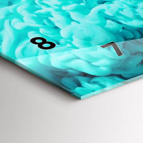 Horizontálne hodiny Moderné umenie – škvrny