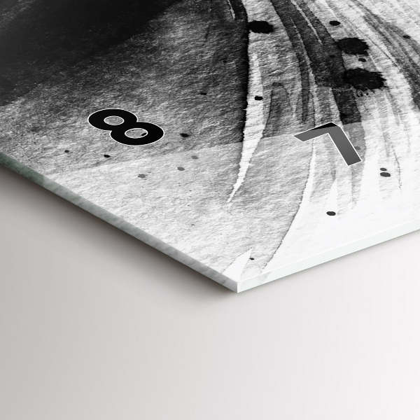 Horizontálne hodiny Žena v klobúku