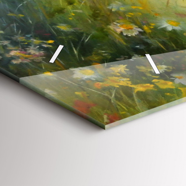 Horizontálne hodiny Krásna žena s koňom