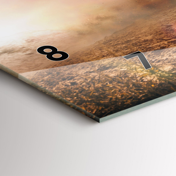 Horizontálne hodiny Muž na motorke