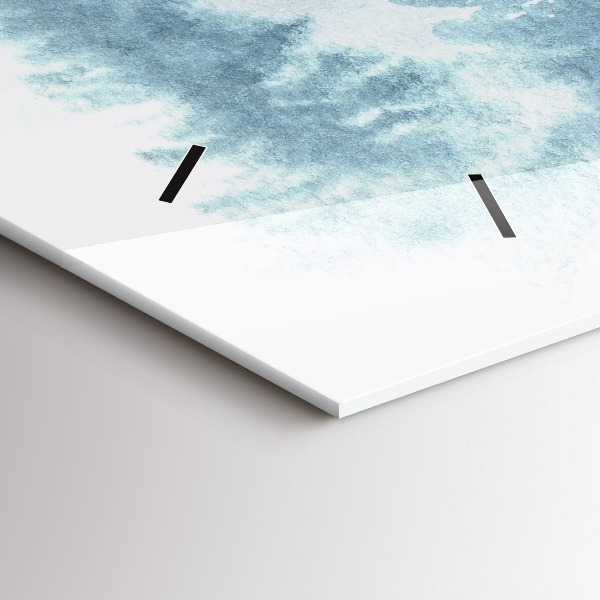 Horizontálne hodiny Zimný les