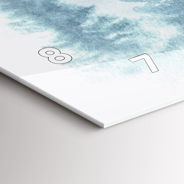 Horizontálne hodiny Zimný les