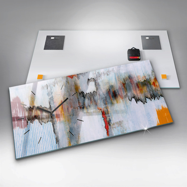 Horizontálne hodiny Abstrakcia