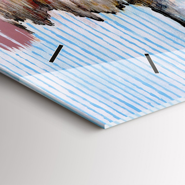 Horizontálne hodiny Abstrakcia