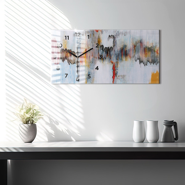 Horizontálne hodiny Abstrakcia