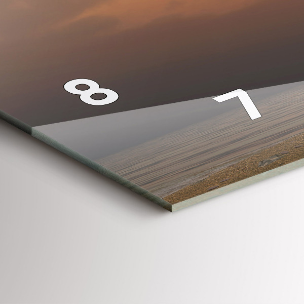 Horizontálne hodiny Zvieratá Západ slnka