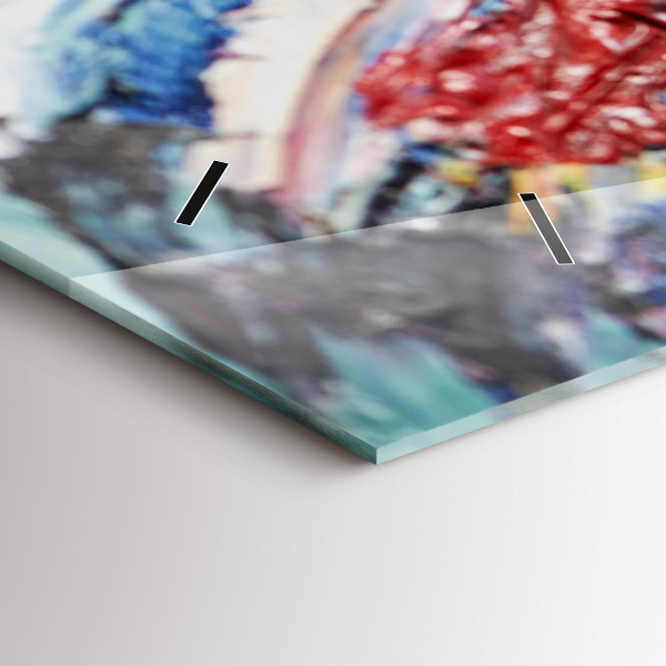 Horizontálne hodiny Fragment olejového umenia