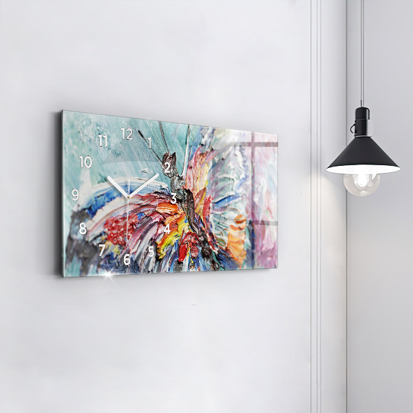 Horizontálne hodiny Fragment olejového umenia