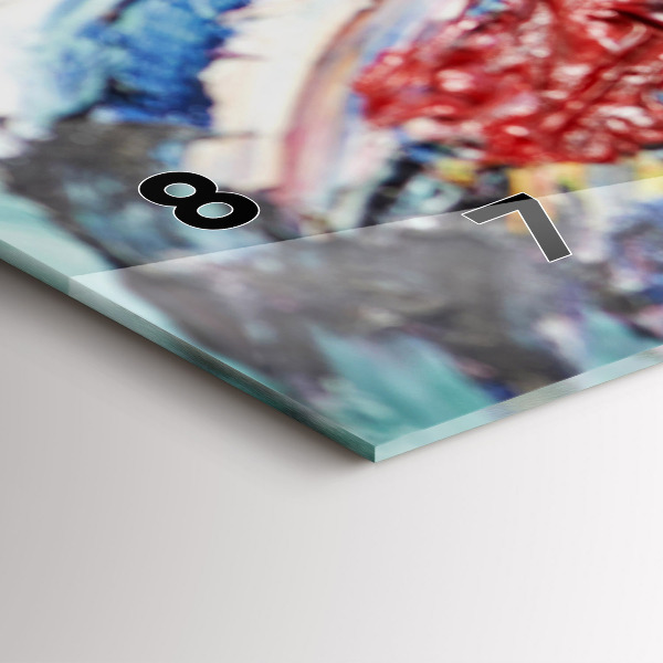 Horizontálne hodiny Fragment olejového umenia