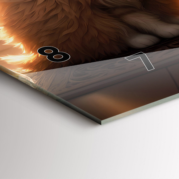 Horizontálne hodiny Štyri mačiatka na slnku